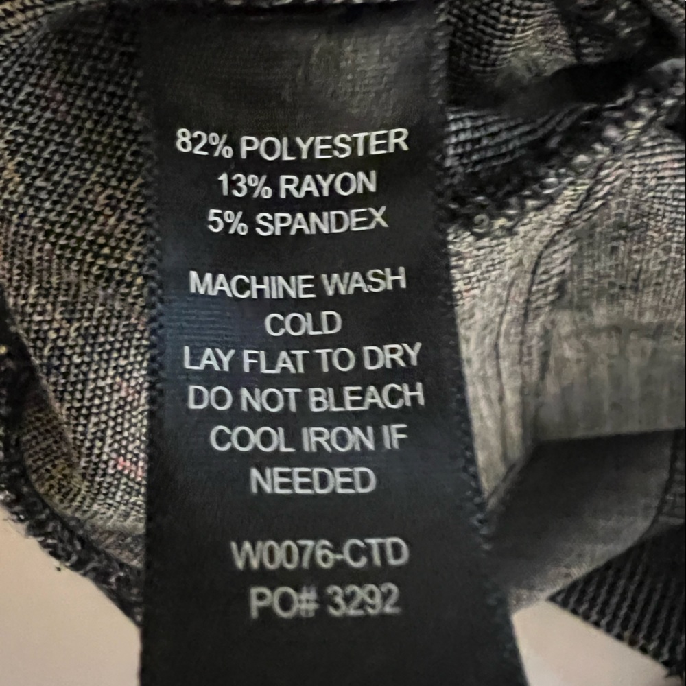 BETABRAND black tweed print yoga work pants SP - Picture 10 of 10